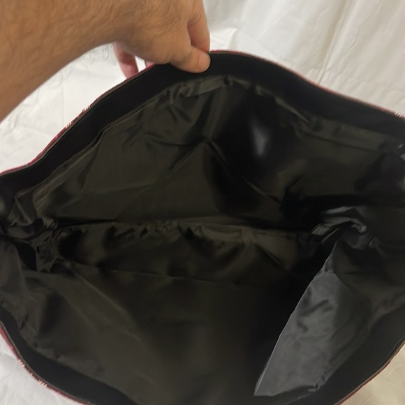 Victoria Secret plaid and botanical hand bag - Picture 8 of 13